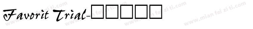Favorit Trial字体转换